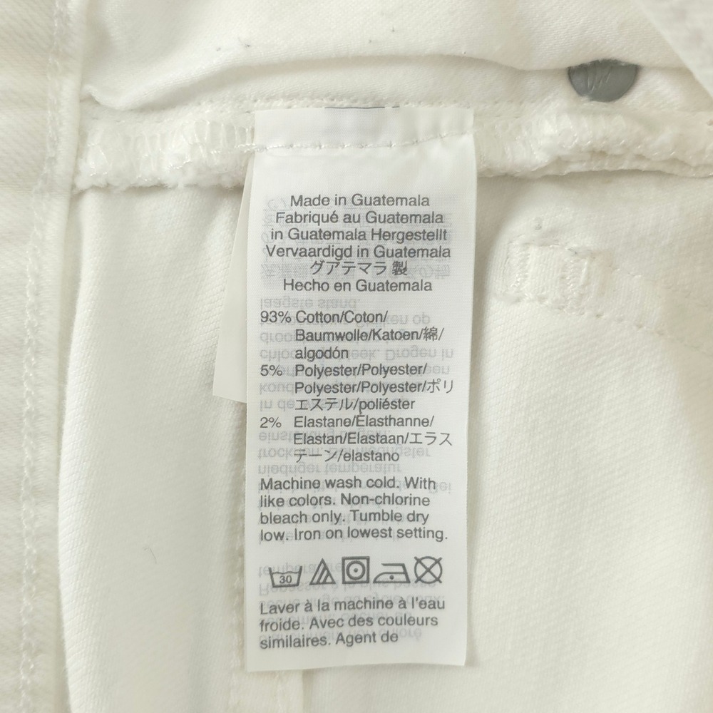 Madewell The Perfect Vintage Crop Womens Jean Size 28 White Raw Hem High Rise - Picture 8 of 12